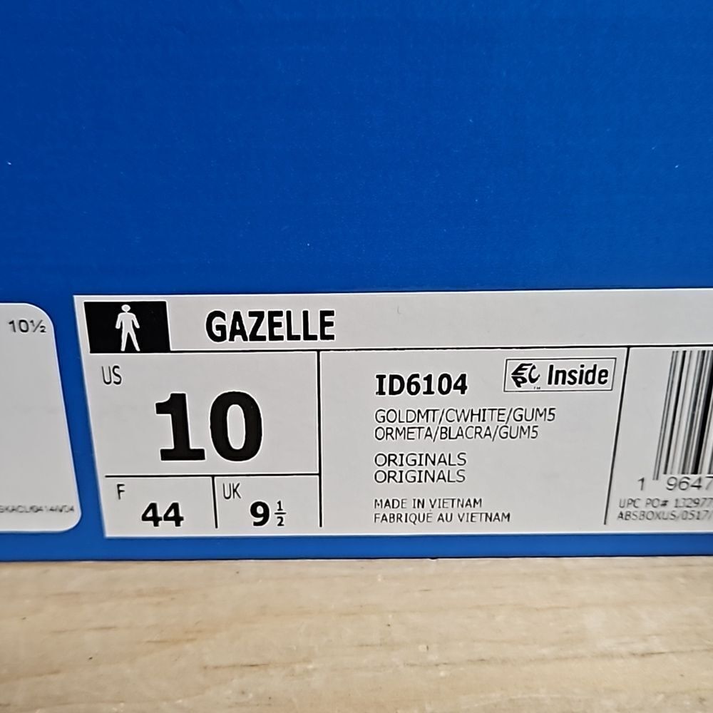 Adidas Originals Gazelle Sky Blue White Gum Mens Trainer Shoe Sneaker ID6104 - Picture 11 of 15